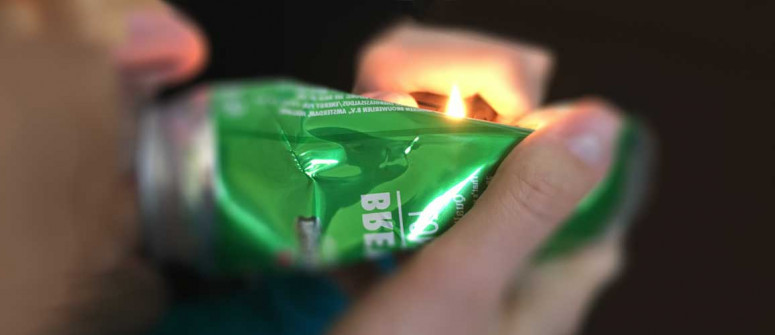 Gras mit einer Aluminiumdose rauchen: keine gute Idee? Gras mit einer Aluminiumdose rauchen: keine gute Idee?