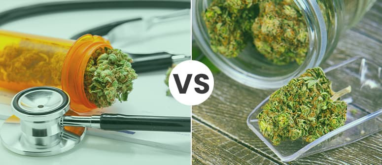 Der Unterschied zwischen medizinischem und Marihuana als Genussmittel